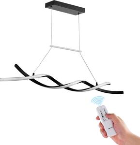 Moderno lampadario LED dimmerabile - Lampada a sospensione regolabile in altezza con telecomando - Struttura in metallo - Controllo a infrarossi - Temperatura di colore 3000K-6000K - Luminosità 10%-100% - Durata di 50.000 ore