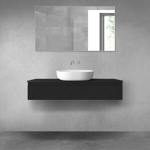 Oltens Vernal armadietto 120x45.6x23.6 cm sottolavabo sospeso nero 60012300
