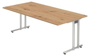 Bümö Scrivania Serie-N - Decorazione: rovere nodoso, dimensioni: 200 x 100 cm