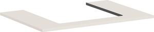 Hansgrohe Xilesa E Console avec découpe au centre pour lavabo à poser, 780x550x16mm, 54269780, 54269780