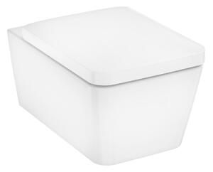 Hansgrohe EluPura Q vaso wc con copriwater a discesa lenta sospeso senza brida bianco 62023450
