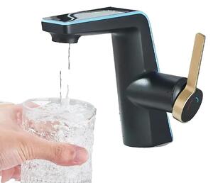Miscelatore per lavabo, indicatore LED della temperatura, controllo monocomando, colore nero