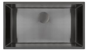 Oltens Hydda lavello in acciaio 76x44 cm nero 71105300