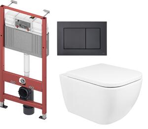 Set vaso WC Oltens Vernal 42502000, modulo di installazione Tece Base 9400407, 9240407, 45104000