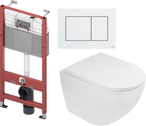 Set modulo di installazione Tece Base 9400407, vaso WC Oltens Hamnes 42013000, 45109000, 9.240.400
