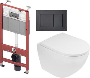 Set modulo di installazione Tece Base 9400407, vaso WC Oltens Hamnes 42013000, 9240407, 45109000