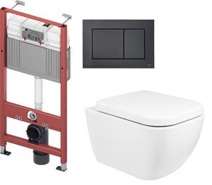 Set vaso WC Oltens Vernal 42002000, modulo di installazione Tece Base 9400407, 9240407, 45103000