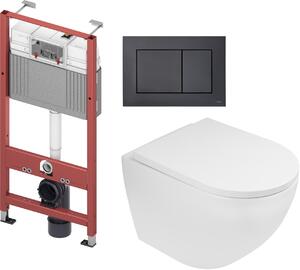 Set vaso WC Oltens Hamnes 42513000, modulo di installazione Tece Base 9400407, 9240407, 45109000