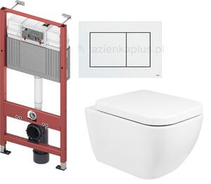 Set vaso WC Oltens Vernal 42002000, modulo di installazione Tece Base 9400407, 45103000, 9.240.400