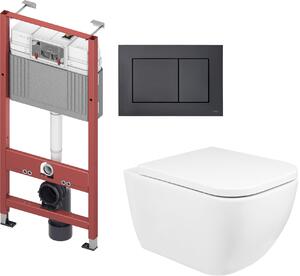 Set vaso WC Oltens Vernal 42002000, modulo di installazione Tece Base 9400407, 9240407, 45104000