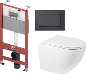 Set modulo di installazione Tece Base 9400407, vaso WC Oltens Hamnes 42013000, 9240407, 45100000