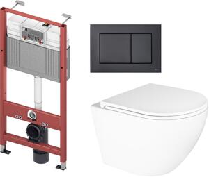 Set modulo di installazione Tece Base 9400407, vaso WC Oltens Hamnes 42019000, 9240407, 45111000