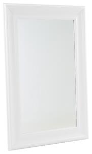 Specchio da parete pensile bianco 61 x 91 cm in materiale sintetico ispirato allo stile minimalista scandinavo Beliani
