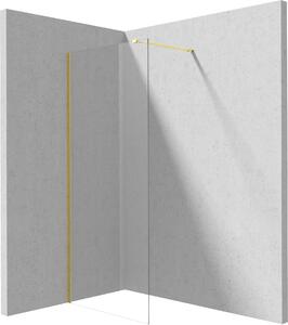 Deante Prizma parete doccia walk-in 80 cm oro lucida/vetro trasparente KTJ_Z38P
