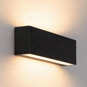 Applique da esterni a LED Elvira Lucande, Nero, Alluminio, Moderno, Applique LED da esterni