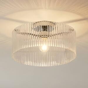 Plafoniera soffitto Meritt Lucande, dimmerabile, Chiaro / Trasparente, Soggiorno / Sala da pranzo, Vetro, Moderno, Plafoniera