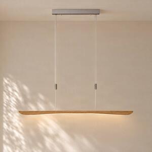 Lampada a sospensione Hiba Quitani, dimmerabile, Legno chiaro, Soggiorno / Sala da pranzo, Legno, Moderno, Lampada a sospensione