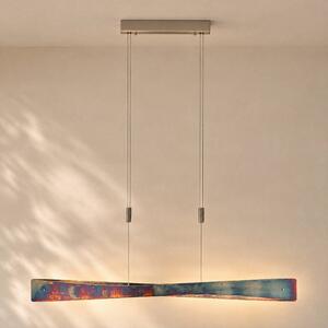 Lampada a sospensione Quitani LED Lian, oro ossidato Lian Quitani, dimmerabile, Marrone / Ruggine, Soggiorno / Sala da pranzo, Alluminio, Design