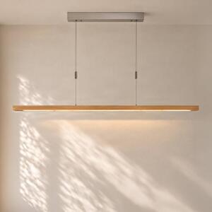 Lampada a sospensione Nora Quitani, dimmerabile, Legno chiaro, Soggiorno / Sala da pranzo, Legno, Moderno, Lampada a sospensione