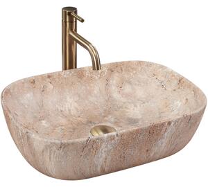 Rea Belinda lavabo 46.5x33.5 cm rettangolare da appoggio REA-U3323