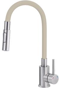 Deante Luno rubinetto da cucina verticale acciaio inossidabile-beige BOC_5740