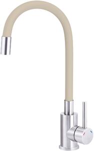 Deante Luno rubinetto da cucina verticale acciaio inossidabile-beige BOC_5720