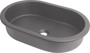 Deante Silia lavabo 58x39 cm ovale sottopiano antracite CQS_TU6U