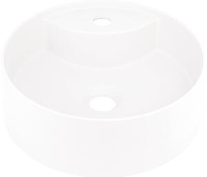 Deante Silia lavabo 36x36 cm rotonda da appoggio bianco CQS_AU4B