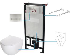 Deante Peonia set modulo di installazione, vaso wc e placca di comando CDEF6ZPW