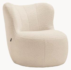 Poltrona in tessuto Teddy freistil173, bianco