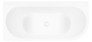 Set vasca da bagno angolare Oltens Hulda 11003000, copertura piletta Oltens 09002000
