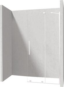 Deante Prizma parete doccia walk-in 90 cm bianco opaca/vetro trasparente KTJ_A39R