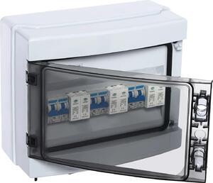 Scatola combinata solare fotovoltaica, grado di protezione IP65, protezione da sovratensione da 40A, colore bianco