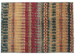 Tappeto in tessuto a pelo corto multicolore 160 x 230 cm stile moderno contemporaneo Beliani