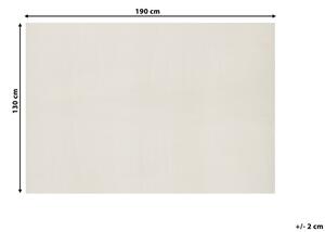 Tappetino antiscivolo per tappetino antiscivolo bianco 130 x 190 cm tagliabile Beliani