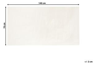 Tappetino antiscivolo per tappetino antiscivolo bianco 70 x 140 cm tagliabile Beliani