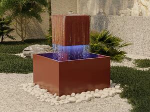 Fontana per esterni in Acciaio inox con LED H.65 cm Terracotta - CARDINA