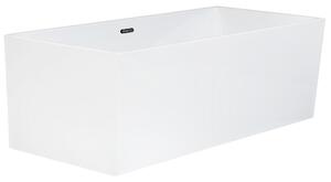 Vasca da bagno freestanding bianco sanitario acrilico singolo 170 x 76 cm rettangolare in stile moderno Beliani