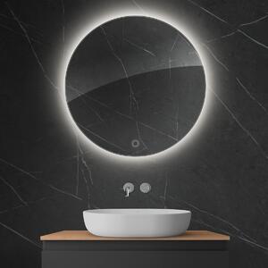 Oltens Nordlis specchio 80x80 cm rotonda con illuminazione con tappetino riscaldante 64109000