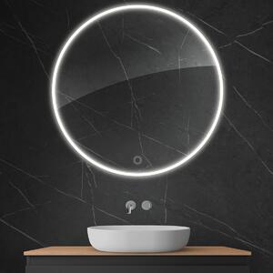 Oltens Nordlis specchio 100x100 cm rotonda con illuminazione con tappetino riscaldante 64102000