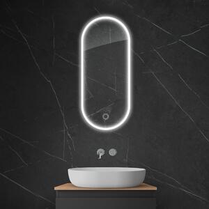 Oltens Nordlis specchio 40x90 cm ovale con illuminazione con tappetino riscaldante 64103000