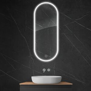 Oltens Nordlis specchio 50x120 cm ovale con illuminazione con tappetino riscaldante 64104000