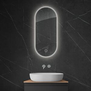 Oltens Nordlis specchio 40x90 cm ovale con illuminazione con tappetino riscaldante 64113000