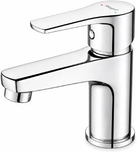Rubinetto monocomando per lavabo, in cromo o ottone, girevole a 360°, ideale per il bagno