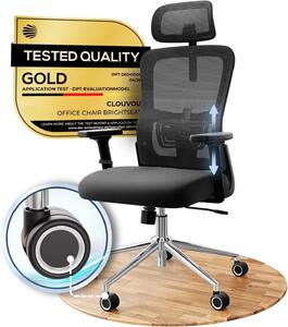 Sedia da ufficio ergonomica con supporto lombare regolabile e braccioli 2D, con una capacità di carico fino a 150 kg