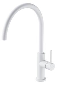 Omnires Y rubinetto da cucina verticale bianco Y1251WM