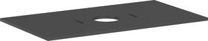 Hansgrohe Xilesa E Console avec découpe au centre pour lavabo à poser sans trou de robinetterie, 980x550x16mm, 54276760, 54276760