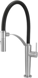 Deante Corda rubinetto da cucina verticale acciaio inossidabile-nero BRC_F72M