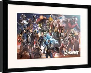 Quadro Avengers Endgame - Line Up, Poster Incorniciato