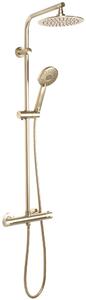 Rea Bliss set doccia a parete con termostato con soffione oro REA-P8413